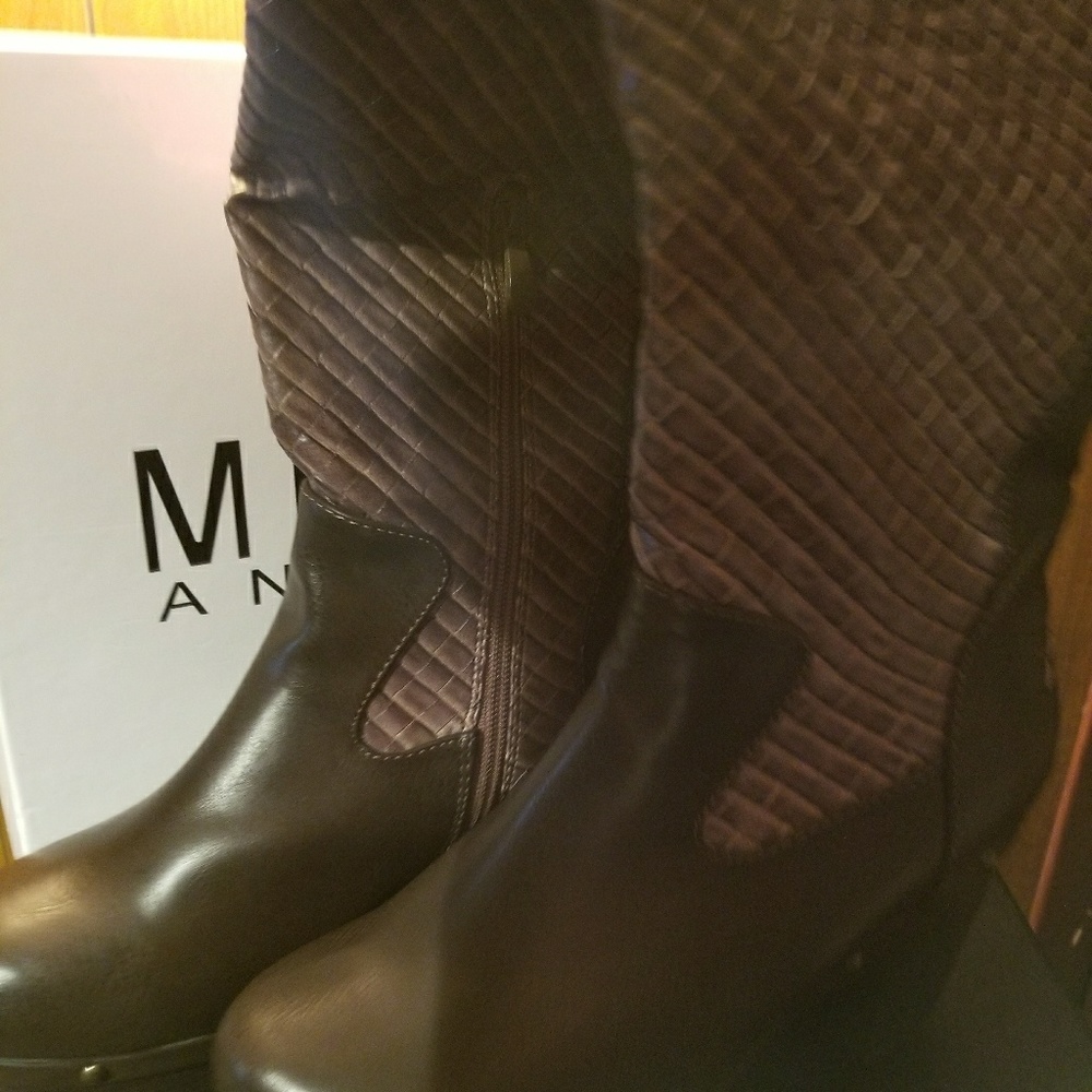 Monroe & Main Basket Weave Boots